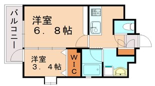 アクタス福岡県庁前グラシアの物件間取画像